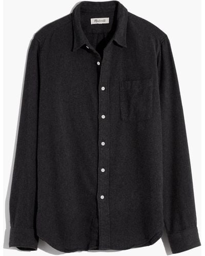 MW Flannel Sunday Shirt - Black