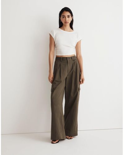 MW The Harlow Wide-leg Cargo Pant - White