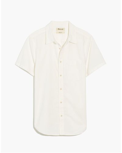 MW Crinkle Cotton Perfect Short-sleeve Shirt - White