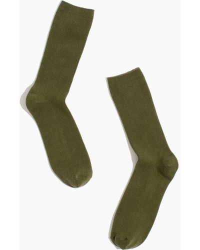 MW Ribbed Trouser Socks - Green