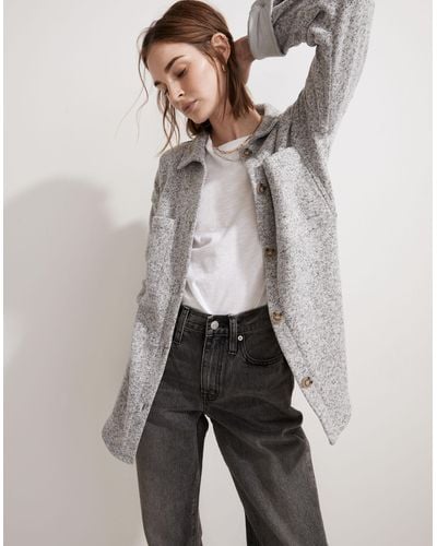 MW L (re)sourced Sweater Fleece Shirt-jacket - Gray