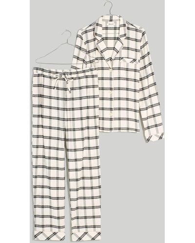 MW Flannel Bedtime Pyjama Set - Black