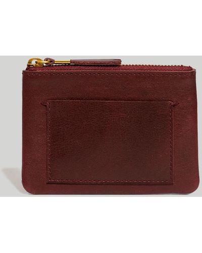 MW The Leather Pocket Pouch Wallet - Purple