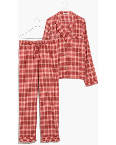 MW Flannel Bedtime Pyjama Set - Red