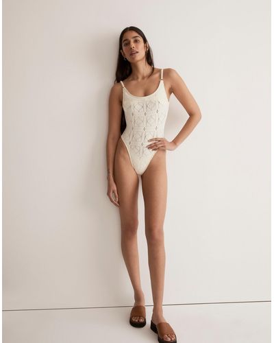 MW Frankies Bikinis Patchwork Juliet One-piece Swimsuit - Natural
