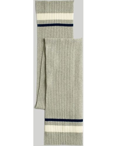 MW Ribbed Scarf - Green