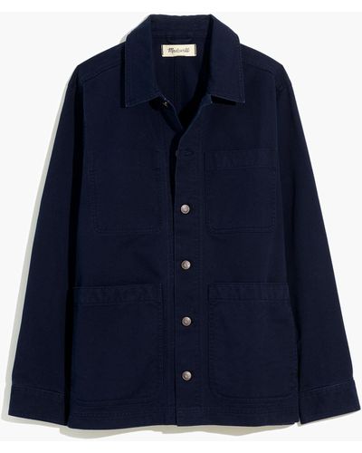 MW Garment-dyed Canvas Chore Jacket - Blue