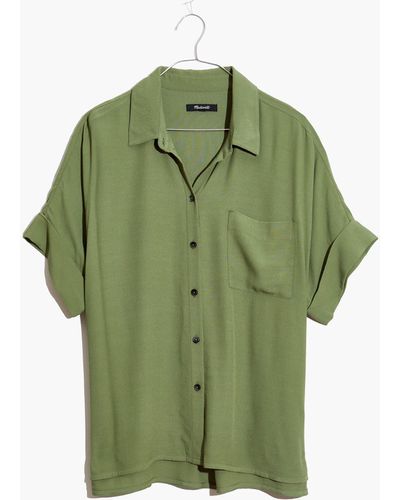 MW Daily Drapey Shirt - Green