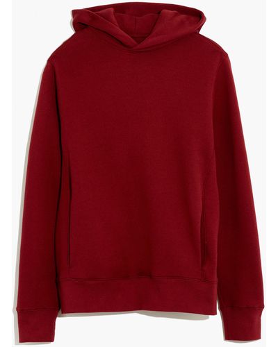 MW Brushed Hoodie Sweatshirt - Red
