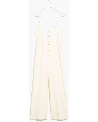 MW Textured Cover-up Jumpsuit - White