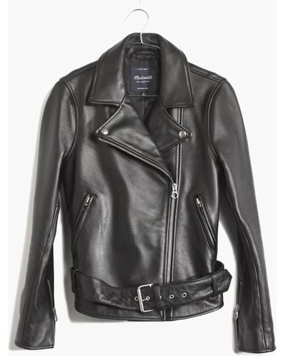 MW The Ultimate Leather Motorcycle Jacket - Black