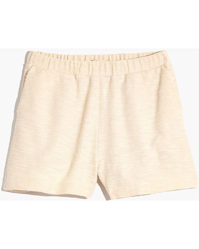 MW Knit High-rise Pleated Shorts - White