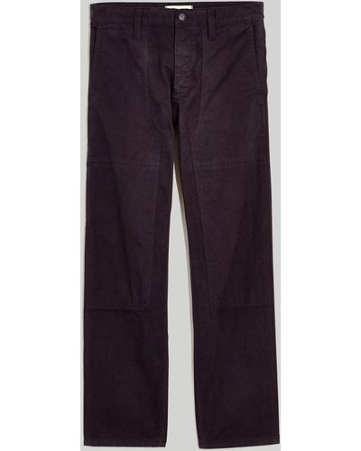 MW Relaxed Straight Workwear Trousers - White