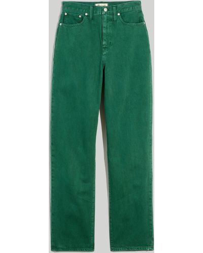 MW Baggy Straight Jeans: Garment-dyed Edition - Green