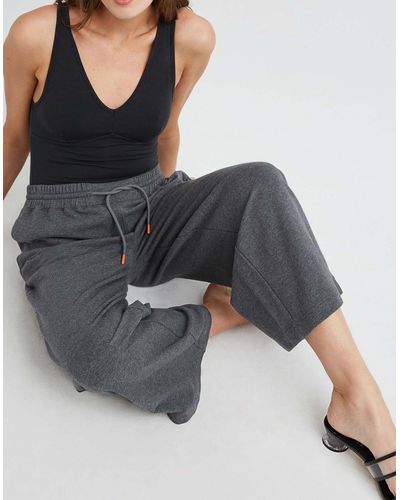 MW Richer Poorer Terry Wide-leg Joggers - Grey