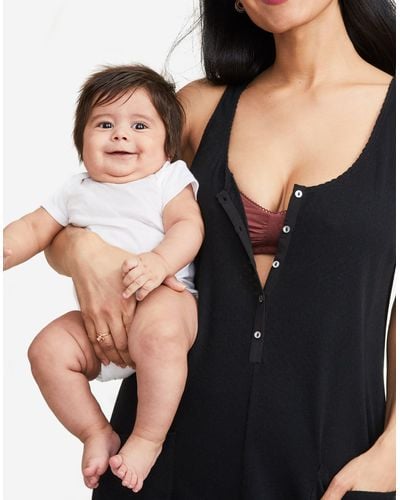 MW Hatch Collection® Maternity 24/7 Feeding Jumpsuit - Black