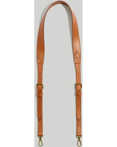 MW The Crossbody Bag Strap: Leather Edition - White