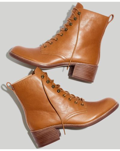 MW The Patti Lace-up Boot - Brown