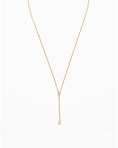MW Delicate Collection Demi-fine Opal Pendant Chain Necklace - Metallic