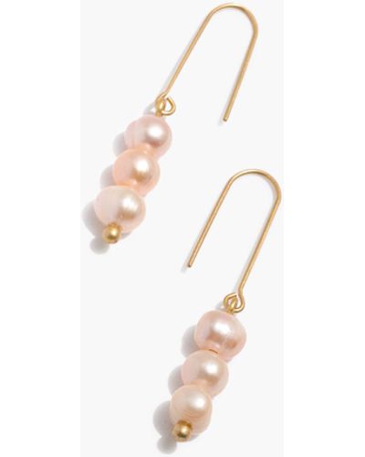 MW Pearl Drop Earrings - White