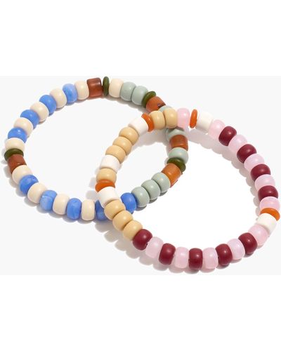 MW Two-pack Matte Beaded Stretch Bracelet Set - Multicolor