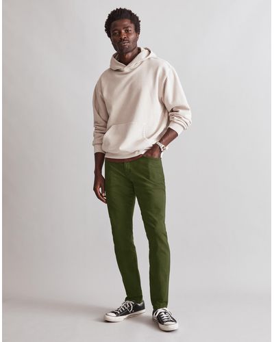 MW Garment-dyed Athletic Slim Jeans - Green