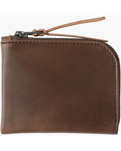 MW Makr Leather Zip Luxe Wallet - Brown