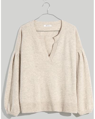 MW Wiltshire V-neck Pullover Sweater - Natural