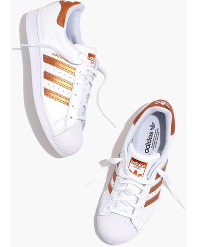 MW Adidas® Leather Superstartm Trainers - White