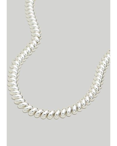 MW Chunky Chain Choker Necklace - Metallic