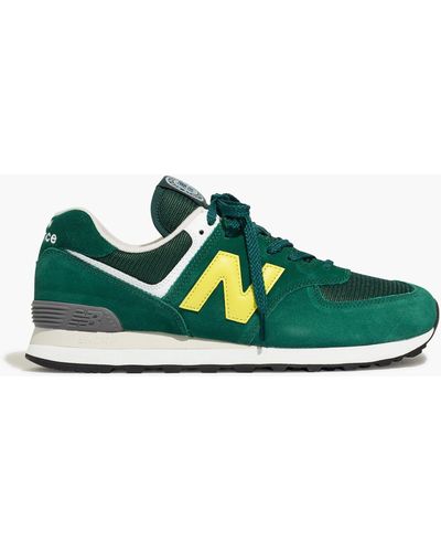 MW New Balance® Leather 574 Core Trainers - Green