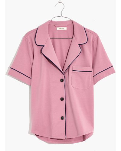 MW Knit Bedtime Pyjama Top - Pink