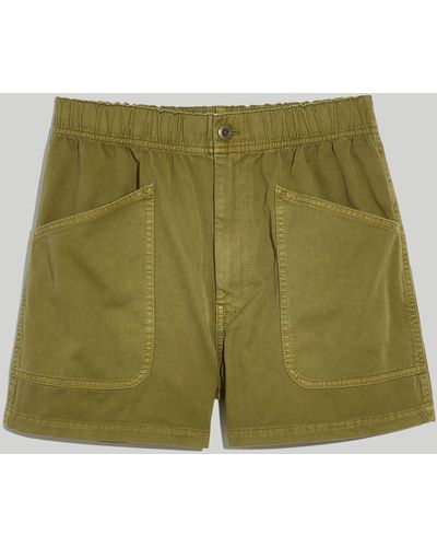MW Plus Garment-dyed Pull-on Utility Shorts - Green