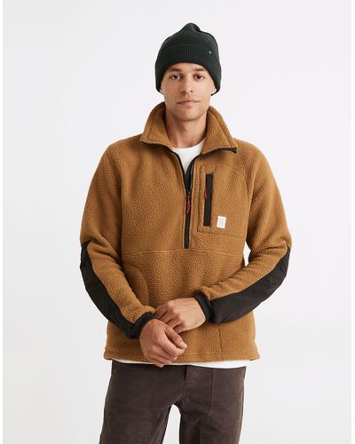 MW Topo Designs® Mountain Fleece Pullover Jacket - Brown