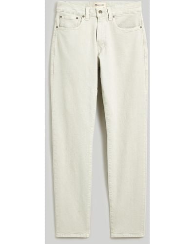 MW Garment-dyed Athletic Slim Jeans - White