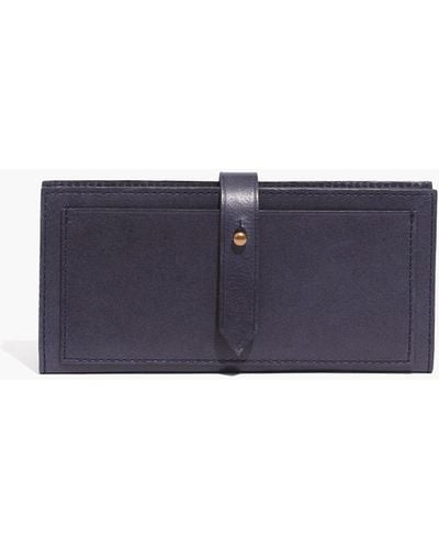 MW The Leather Post Wallet - Blue