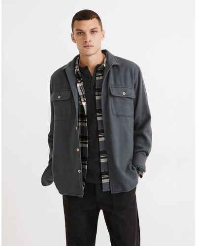 MW Brushed Twill Easy Shirt-jacket - Grey