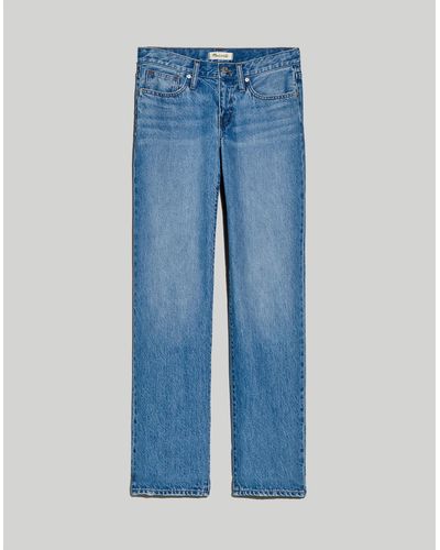 MW Low-rise Baggy Straight Jeans - Blue