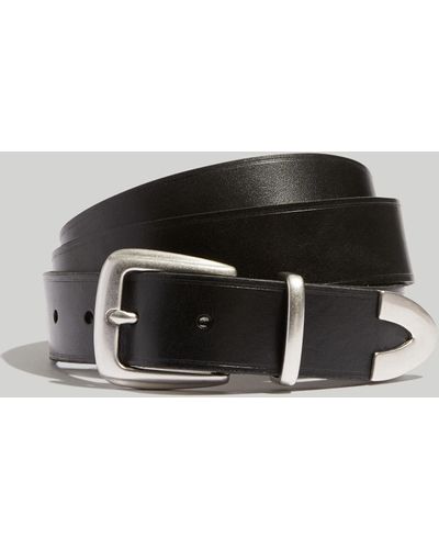 MW Leather Western Belt - Black