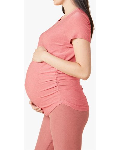MW Beyond Yoga Maternity On The Down Low Tee - Pink