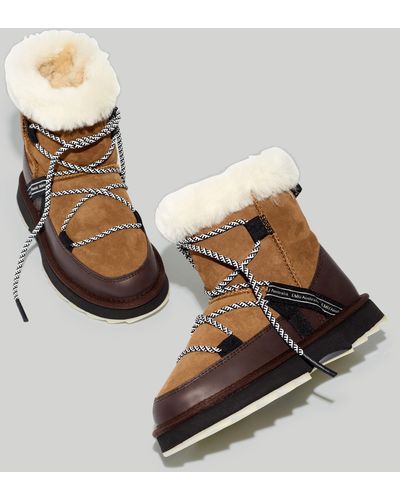 MW Emu Australia® Shearling Blurred Boots - Brown