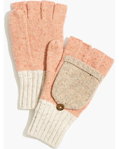 MW Merino Wool Glove Mittens - White