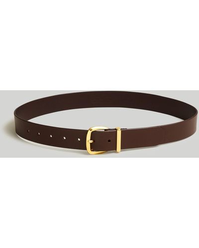 MW The Essential Wide Leather Belt - Multicolor