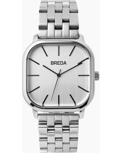 MW Breda Silver-plated Visser Watch - White