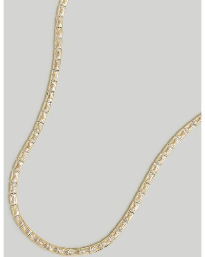 MW The Tennis Collection Baguette Crystal Necklace - Natural