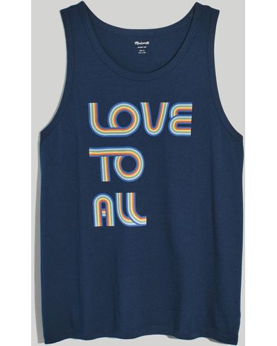 MW Love To All Pride Allday Tank - Blue