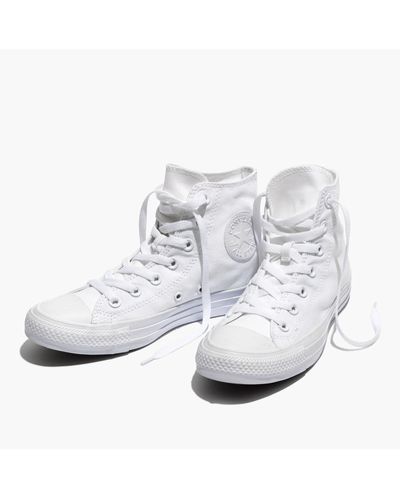 MW Converse® Chuck Taylor All Star High-top Sneakers In White Monochrome