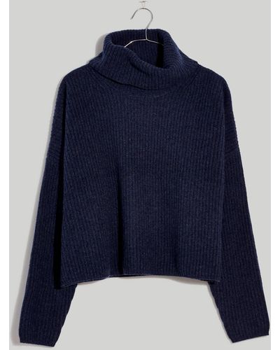 MW Plus (re)sourced Cashmere Turtleneck Sweater - Blue