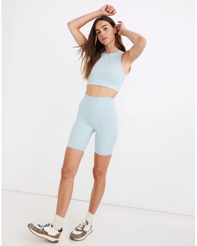 MW Girlfriend Collective® High-rise Compressive Bike Shorts - Blue