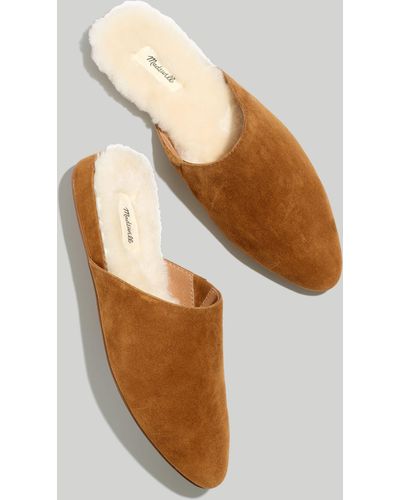 MW The Suede Kasey Mule - White
